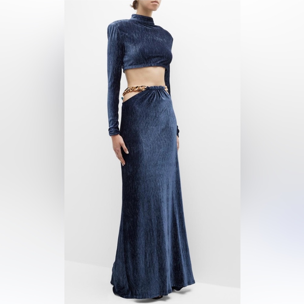 Bronx and Banco Cleopatra Two Piece Velvet Set NWT